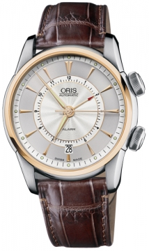 Buy this new Oris Artelier Alarm 01 908 7607 6351-Set-LS mens watch for the discount price of £4,260.00. UK Retailer.
